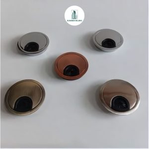 Grommet Bulat Tutup Lubang Kabel Meja - Zinc Alloy