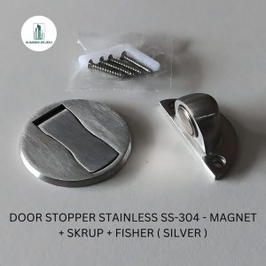 Door Stopper Magnet Stainless SS-304 Penahan Pintu Lantai